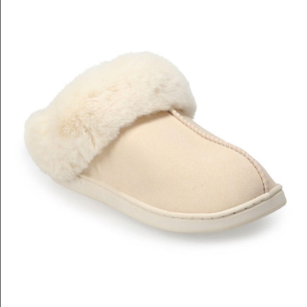 Lauren Conrad 💄 Women’s Faux Fur Slippers 🐻‍❄️ - Cream 🤍🍨